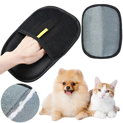 Pet Hair Removal Glove – Gentle Deshedding for Dogs & Cats