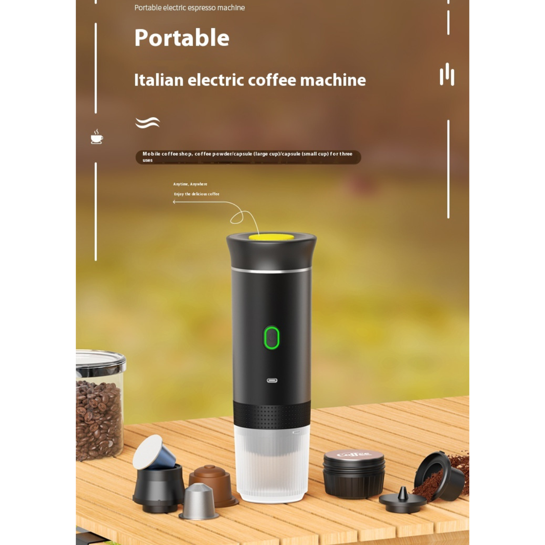 BrewMaster™ Go | All-in-One Portable Espresso Maker ☕