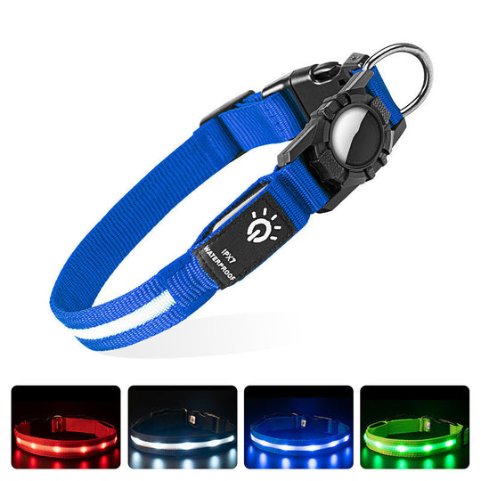 GuardianGlow™ | The Ultimate LED AirTag Dog Collar 🐾💡