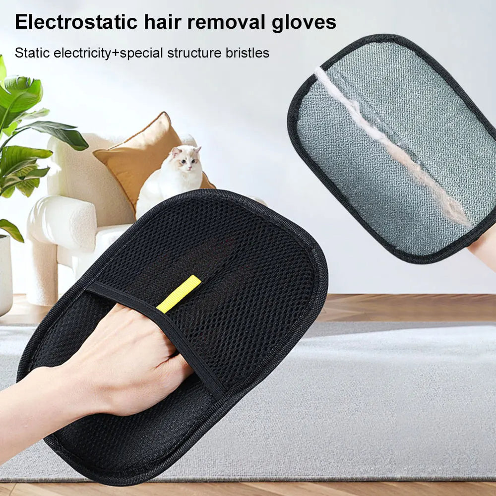 Pet Hair Removal Glove – Gentle Deshedding for Dogs & Cats