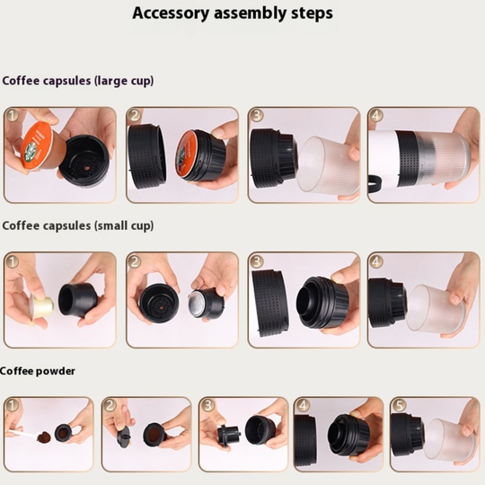 BrewMaster™ Go | All-in-One Portable Espresso Maker ☕