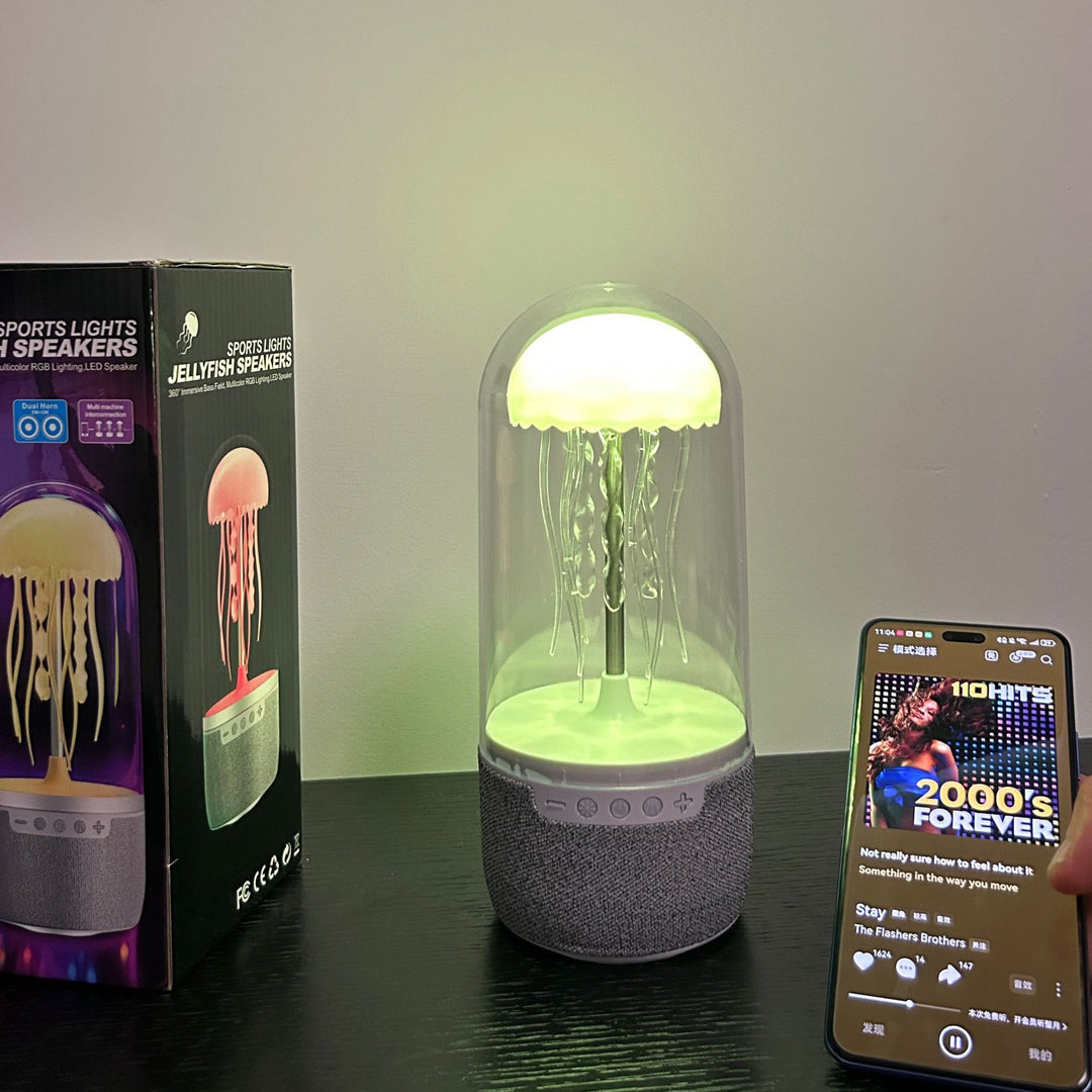 AuraJelly™ Mini | The Mesmerizing Jellyfish Speaker Lamp 🐙🎶