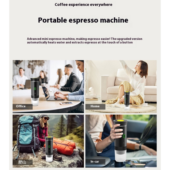 BrewMaster™ Go | All-in-One Portable Espresso Maker ☕