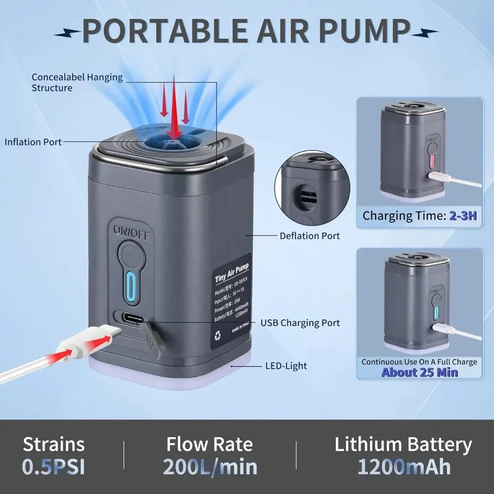 AirGo™ | The Ultimate 2-in-1 Mini Air Pump & Vacuum 💨🌪️