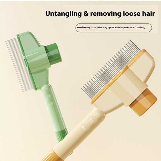 GlideAway™ Self-Cleaning Pet Brush ✨