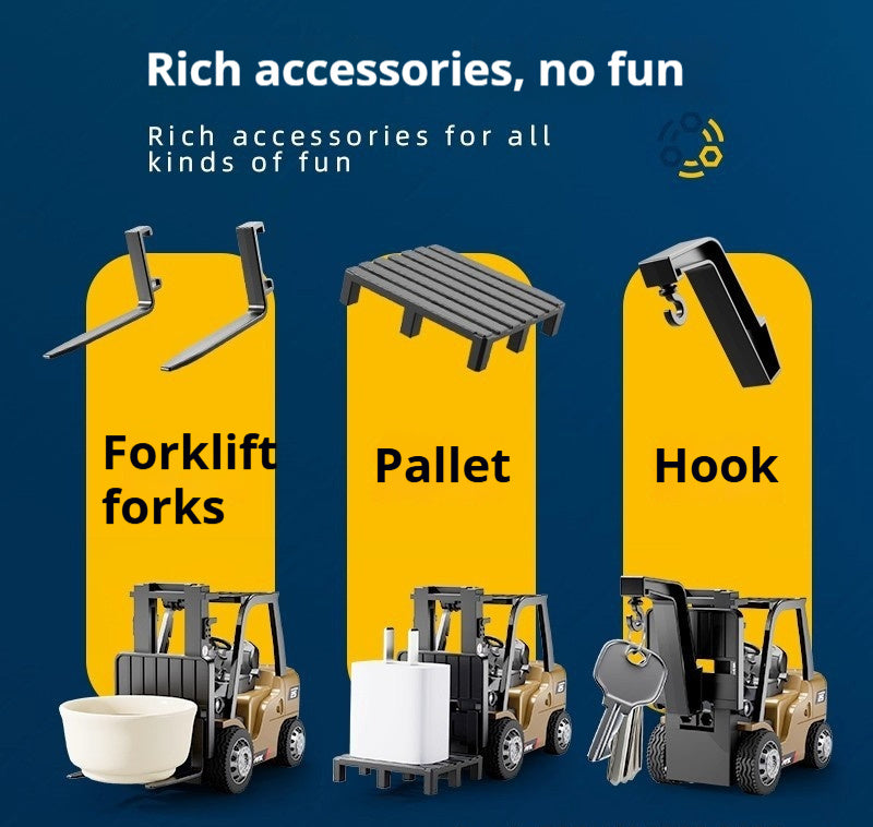 MicroFleet™ | 1:64 RC Forklift with Type-C Charging 🏗️