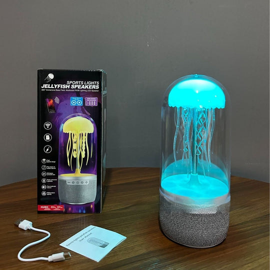 AuraJelly™ Mini | The Mesmerizing Jellyfish Speaker Lamp 🐙🎶