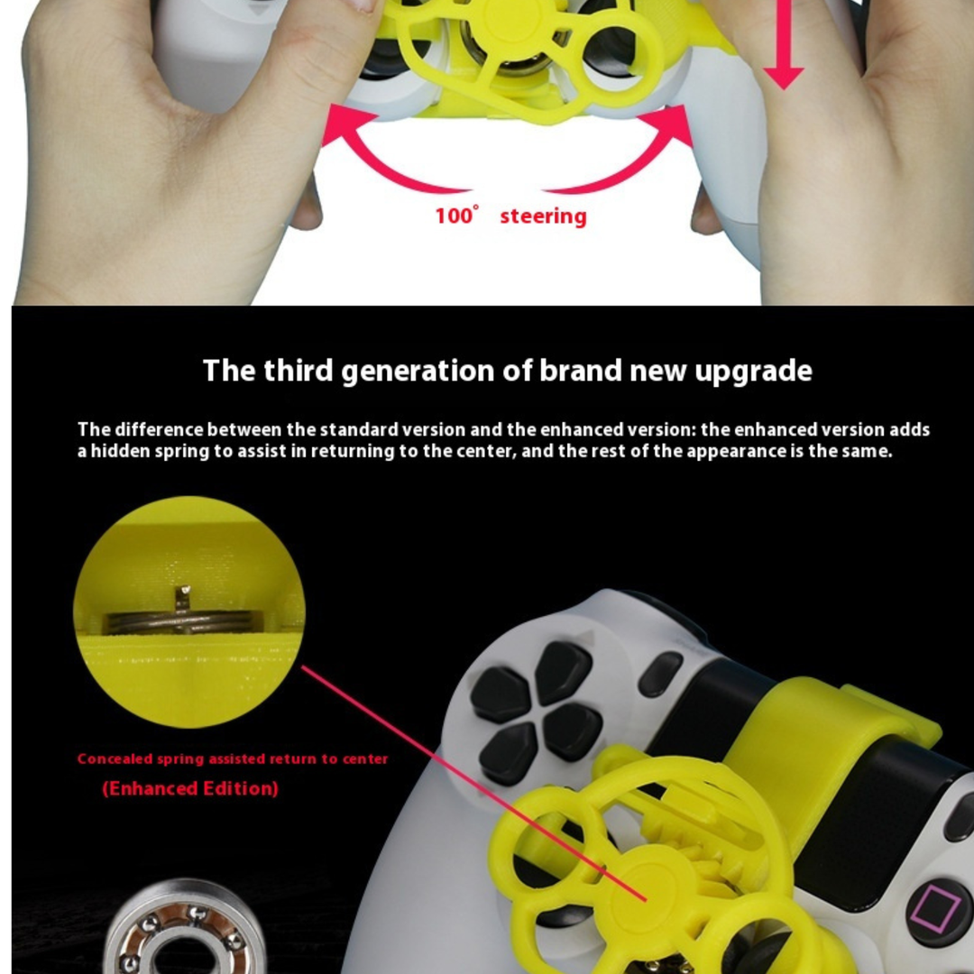 Grip & Rip™ Controller Racing Wheel (for PS4 only) 🏎️💨