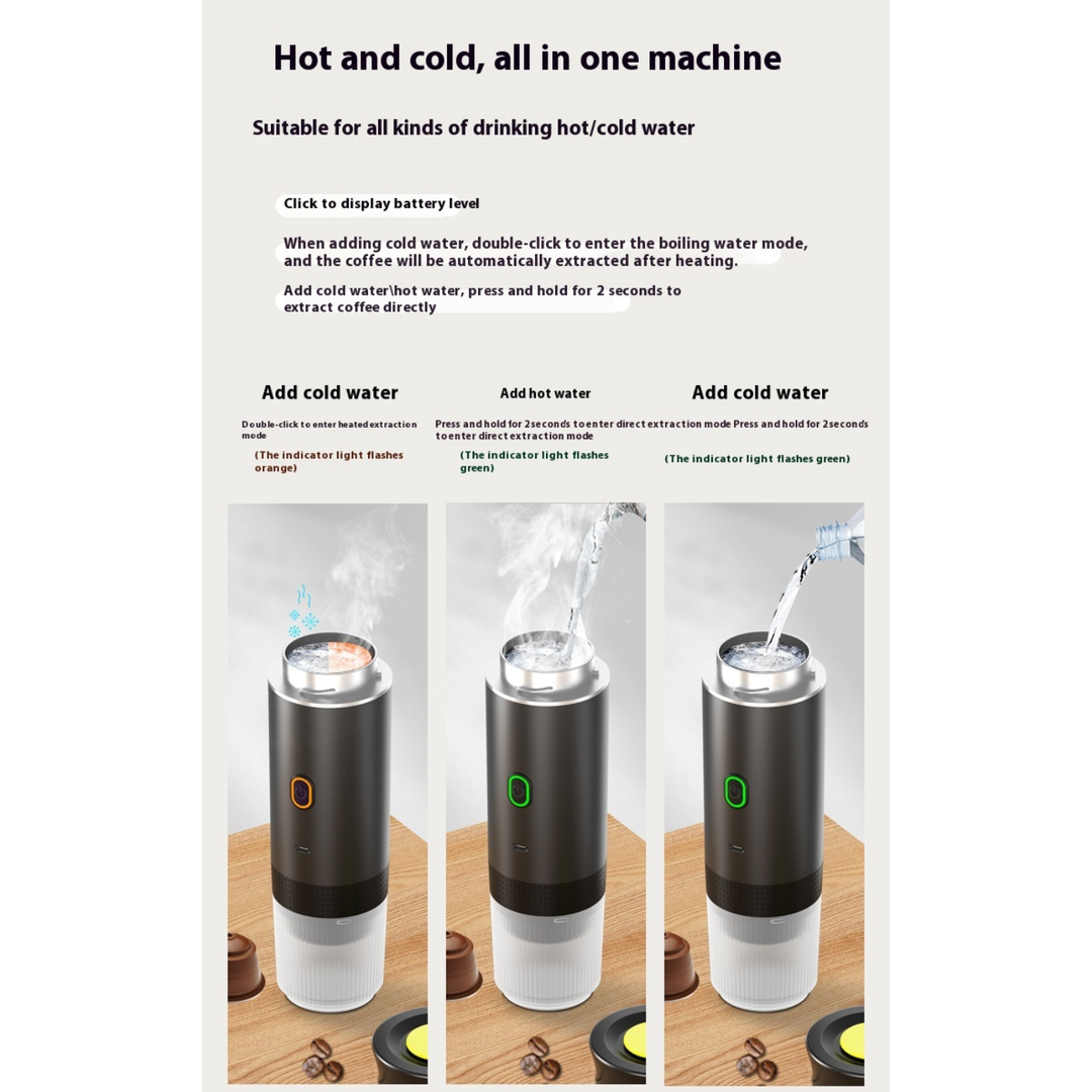 BrewMaster™ Go | All-in-One Portable Espresso Maker ☕