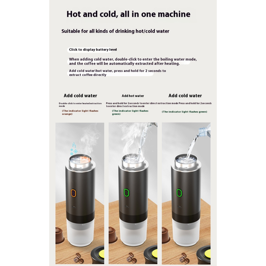 BrewMaster™ Go | All-in-One Portable Espresso Maker ☕