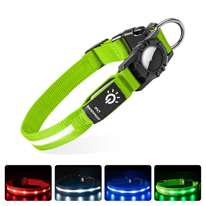 GuardianGlow™ | The Ultimate LED AirTag Dog Collar 🐾💡