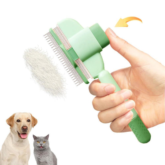 GlideAway™ Self-Cleaning Pet Brush ✨