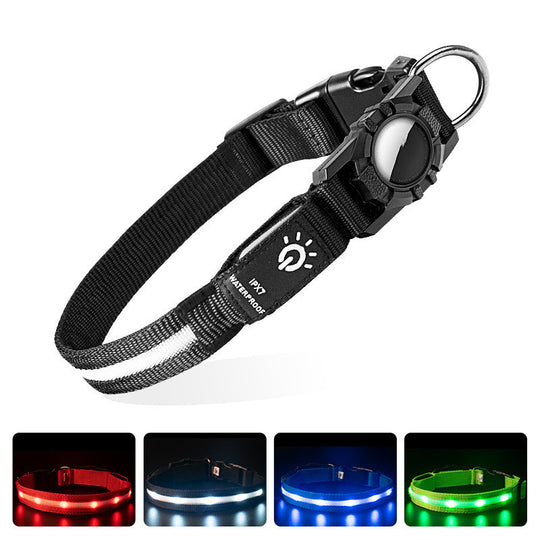 GuardianGlow™ | The Ultimate LED AirTag Dog Collar 🐾💡