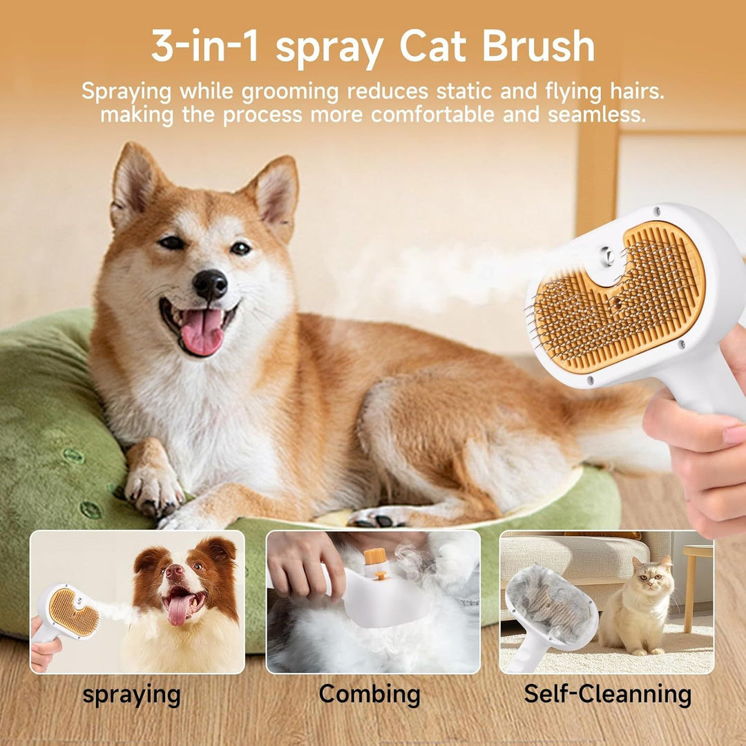 3-in-1 Pet Spa Grooming Kit 🐾🛁👂🦷 – Steam, Clean & Massage! (USA ONLY)