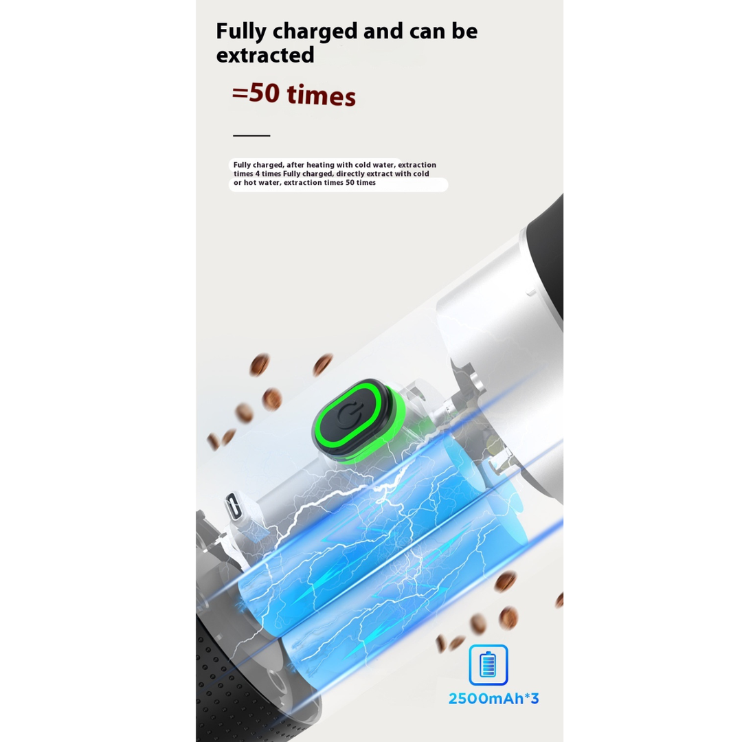 BrewMaster™ Go | All-in-One Portable Espresso Maker ☕