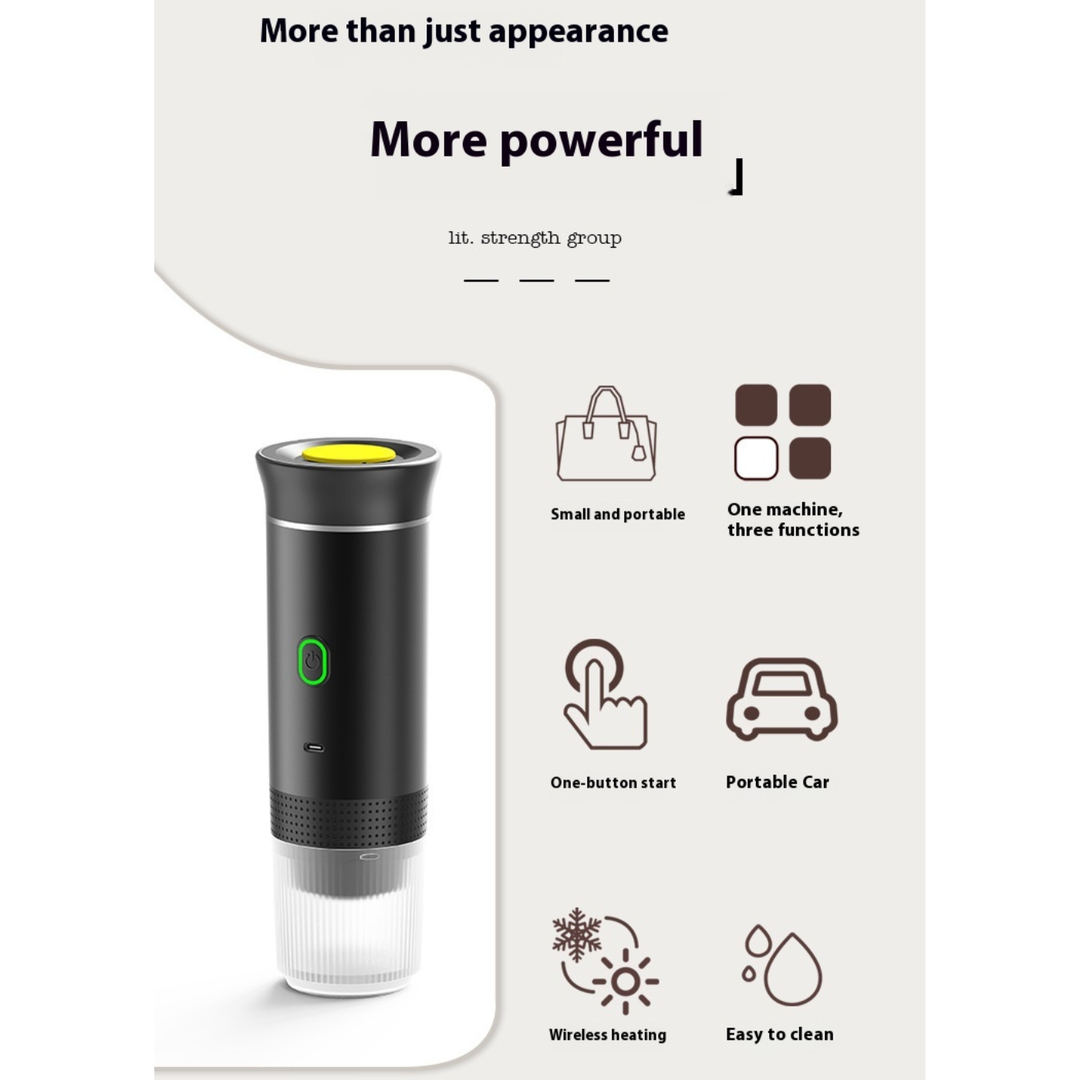 BrewMaster™ Go | All-in-One Portable Espresso Maker ☕