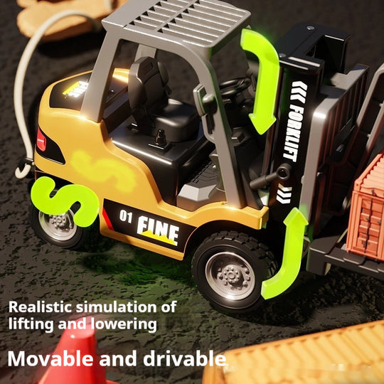 MicroFleet™ | 1:64 RC Forklift with Type-C Charging 🏗️