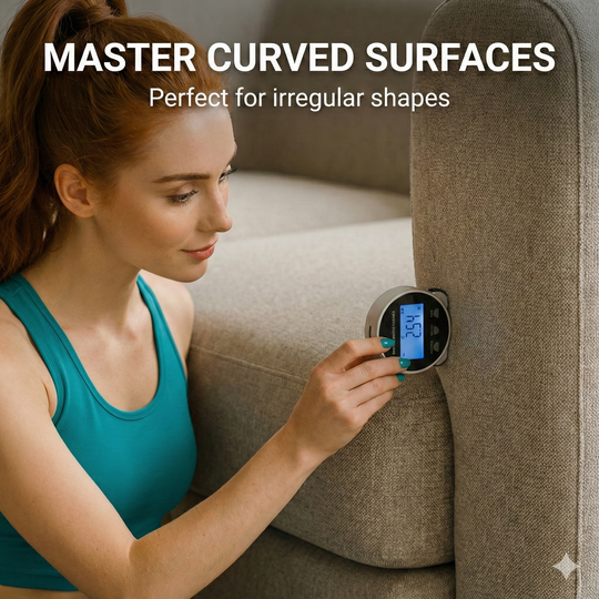 Smart Digital Electronic Ruler - Rolling Tape Measure for Curves, Irregular Surfaces & Straight Lines with LCD Display