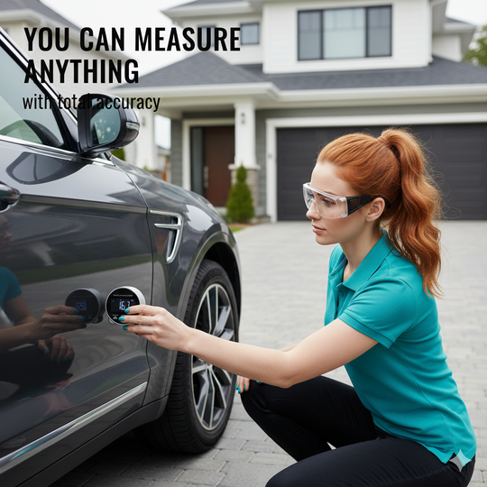 Smart Digital Electronic Ruler - Rolling Tape Measure for Curves, Irregular Surfaces & Straight Lines with LCD Display