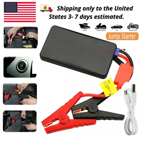 🚗⚡ Portable Car Starter & Power Bank – (USA Only)