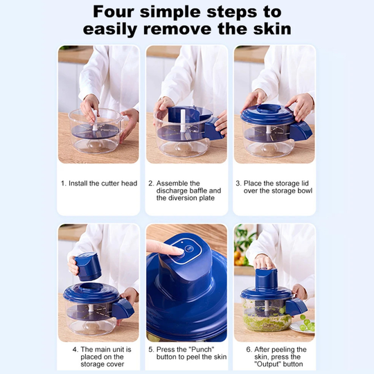 VortexPeeler™ 🌪️ The Ultimate Electric Peeler & Mincer ⚡️🧄🚀