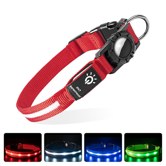 GuardianGlow™ | The Ultimate LED AirTag Dog Collar 🐾💡