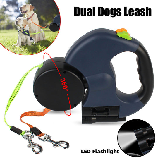 DuoLeash™ 360° Tangle-Free Pet Leash 🐾