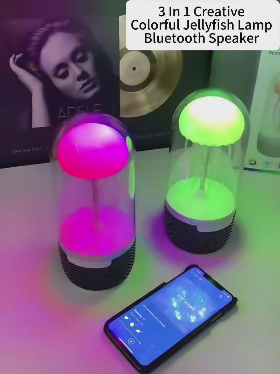 AuraJelly™ Mini | The Mesmerizing Jellyfish Speaker Lamp 🐙🎶