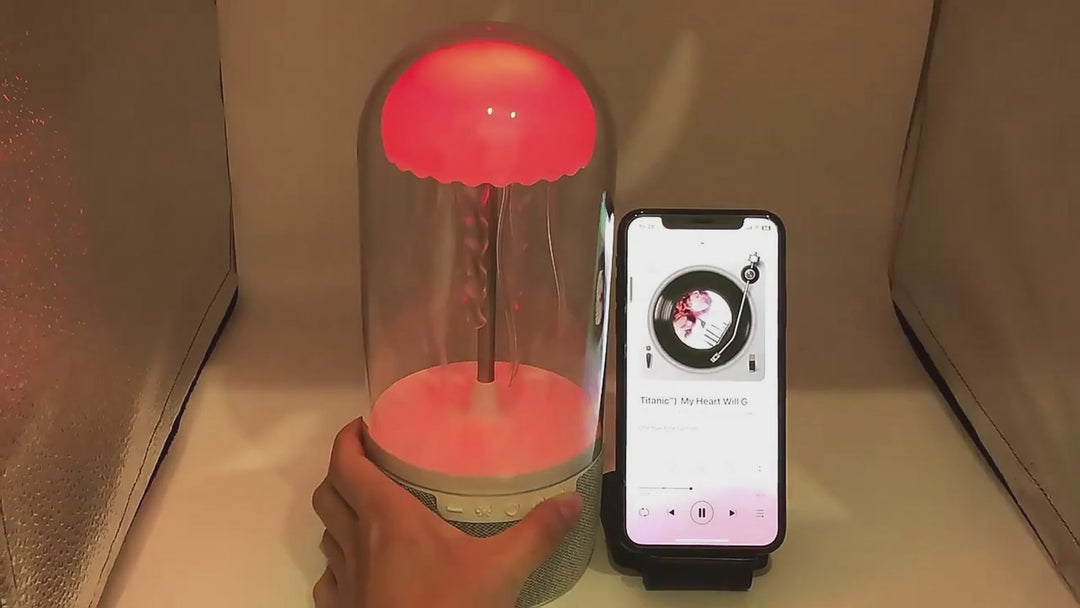 AuraJelly™ Mini | The Mesmerizing Jellyfish Speaker Lamp 🐙🎶